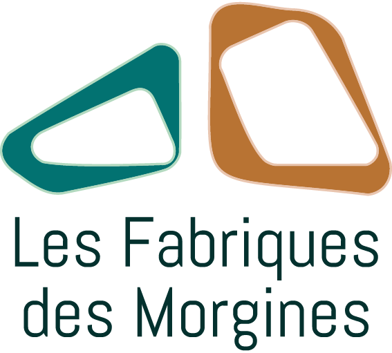 Logo carré Les Fabriques des Morgines, quadrichromie